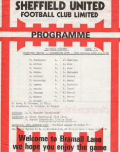 sheffield united away friendly 1982 to 83 prog