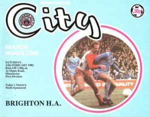 Brighton home 1981 to 82 prog