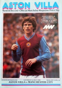 aston villa away 1981 to 82 prog