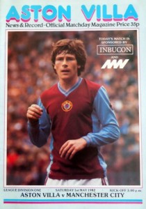 aston villa away 1981 to 82 prog