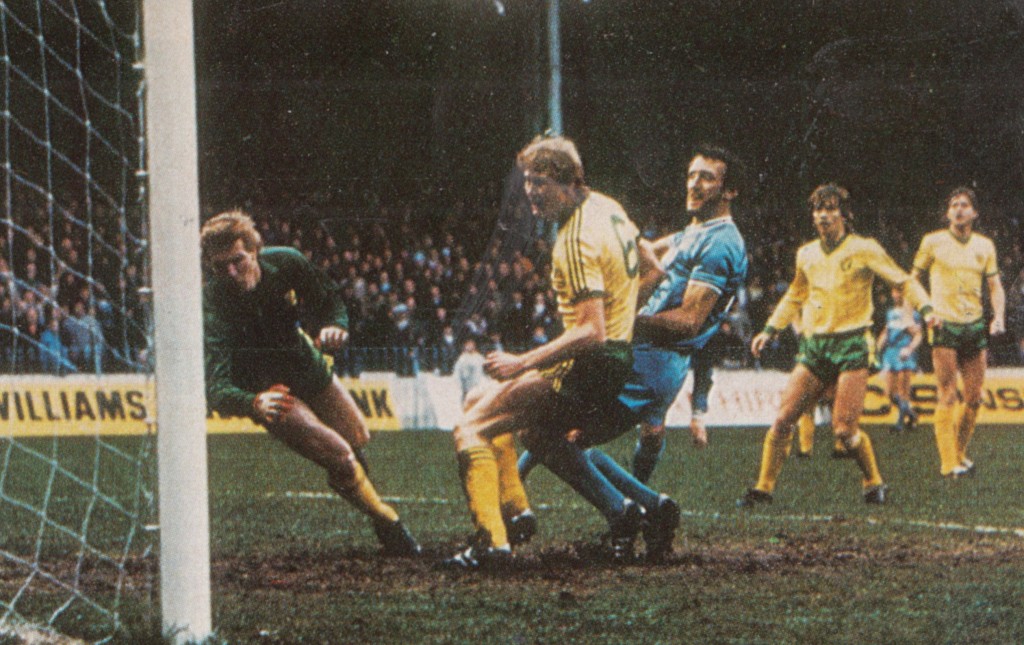 norwich home 1982 to 83 cross goal 6
