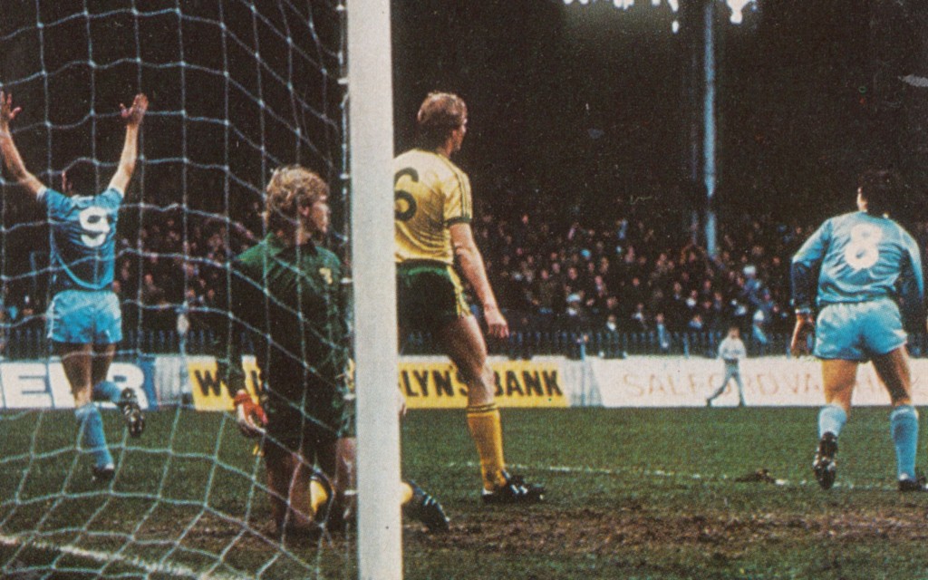 norwich home 1982 to 83 cross goal 8