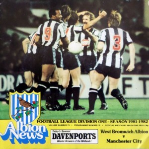 west brom away 1981 to 82 prog