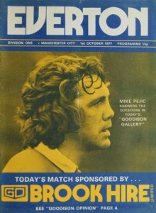 everton away 1977 to 78 programme