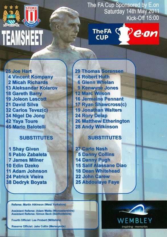 stoke fa cup final 2010 to 11 teamsheet