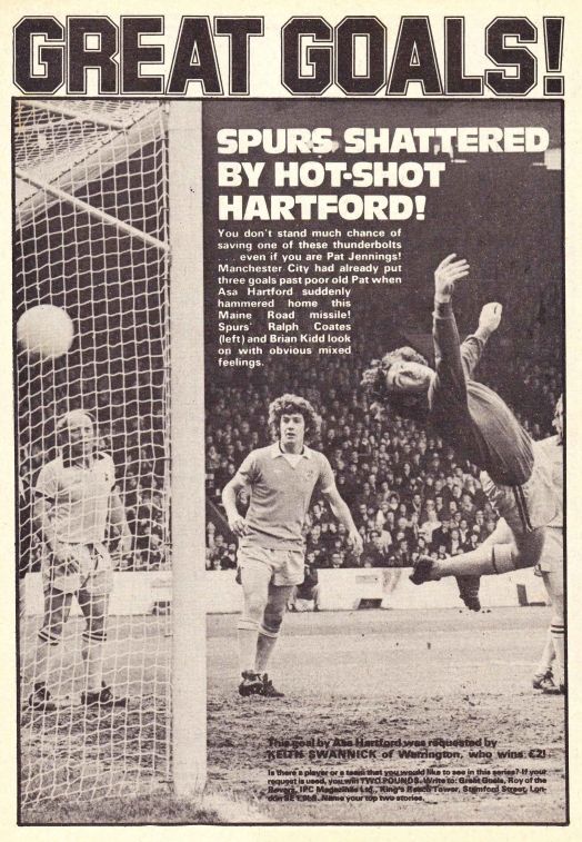 tottenham home 1976 to 77 hartford goal ROTR