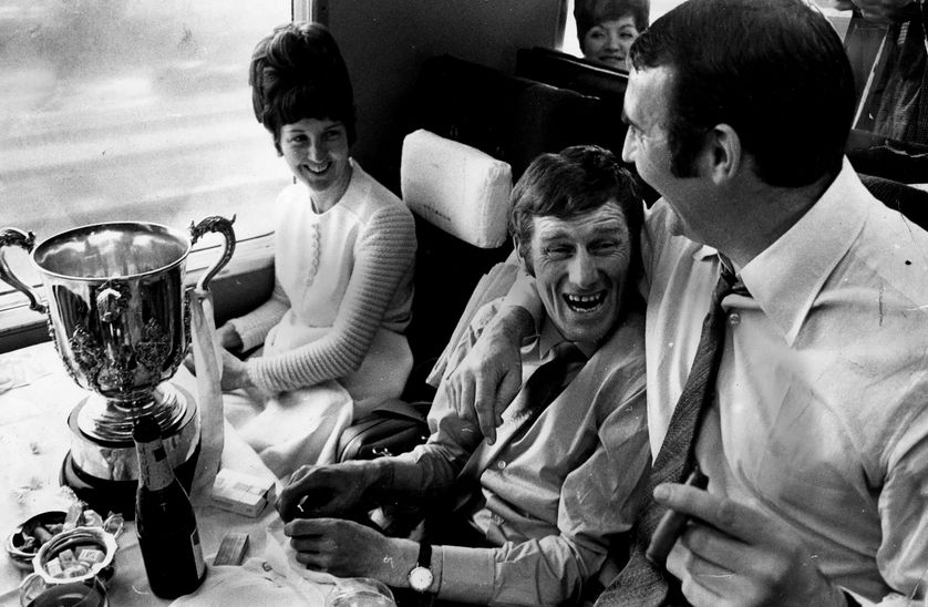 WEST BROM 1969 T0 70 league cup final train