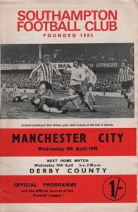 southampton away 1969 to 70 prog