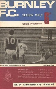 Burnley away 1968 to 69  prog