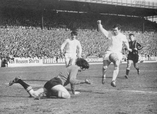 Leeds away 1968 to 69 action