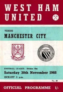 west ham away 1968 to 69 prog