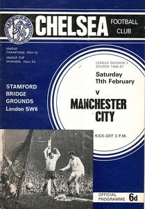 chelsea away 1966 to 67 prog