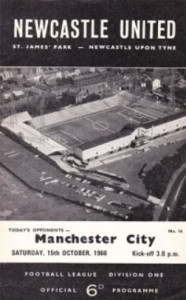 newcastle away 1966 to 67 prog