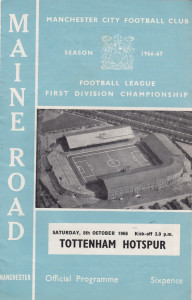 tottenham home 1966 to 67 prog