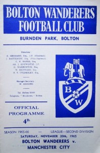 bolton away 1965 to 66 prog