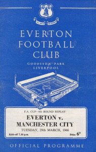 everton away fa cup 1965 to 66 prog