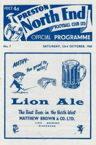 preston away 1965 to 66 prog