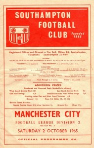 southampton away 1965 to 66 prog