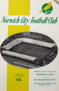 norwich away 1964 to 65 prog