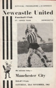 newcastle away 1963 to 64 prog