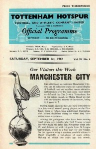 tottenham away 1962 to 63 prog