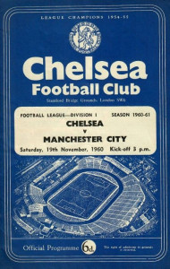 chelsea away 1960 to 61 prog