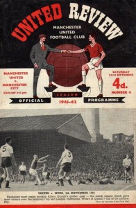 man utd away 1961 to 62 prog
