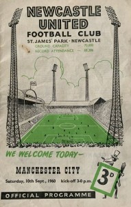 newcastle away 1960 to 61 programme