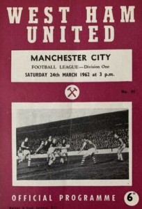 west ham away 1961 to 62 prog