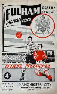 fulham away 1960 to 61 prog