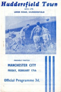 huddersfield away friendly 1960 to 61 prog