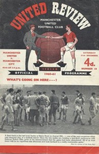 man utd away 1960 to 61 prog