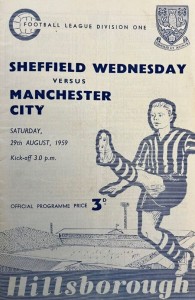 sheff weds away 1959 to 60 prog
