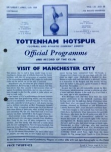 tottenham away 1959 to 60 prog