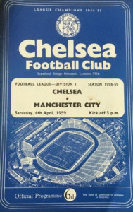 chelsea away 1958 to 59 prog