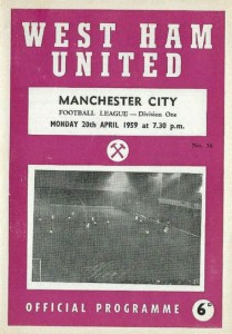 west ham away 1958 to 59 prog