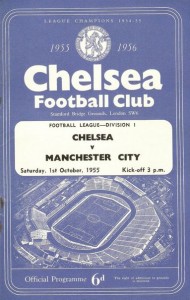 chelsea away 1955 to 56 prog