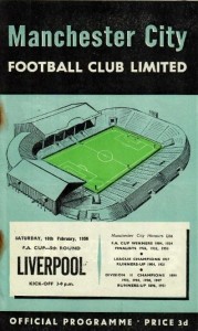 liverpool home fa cup 1955 to 56 prog