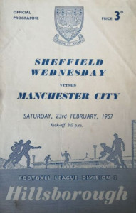 sheff weds away 1956 to 57 prog
