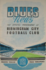 birmingham away fa cup 1954 to 55 prog