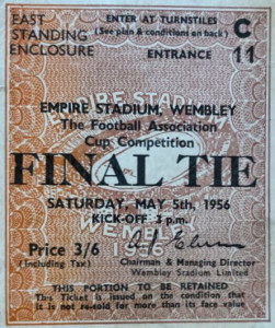 birmingham fa cup final 1955 to 56 ticket