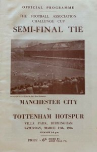 tottenham f a cup semi 1955 to 56 prog