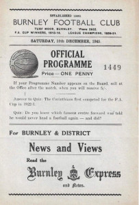 burnley away 1945 to 46 prog