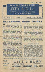 blackpool home 1944 to 45 prog
