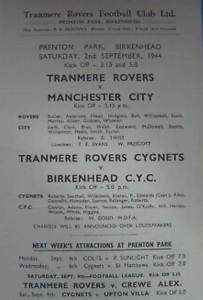 tranmere away 1944 to 45 prog