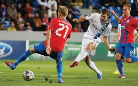 viktoria plzen away 2013 to 14 dzeko goal