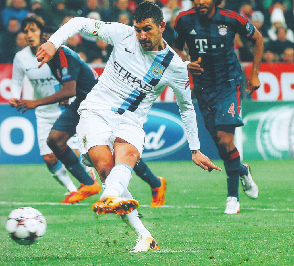 bayern munich away 2013 to 14 kolarov pen goal