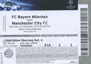 bayern munich away 2013 to 14 ticket