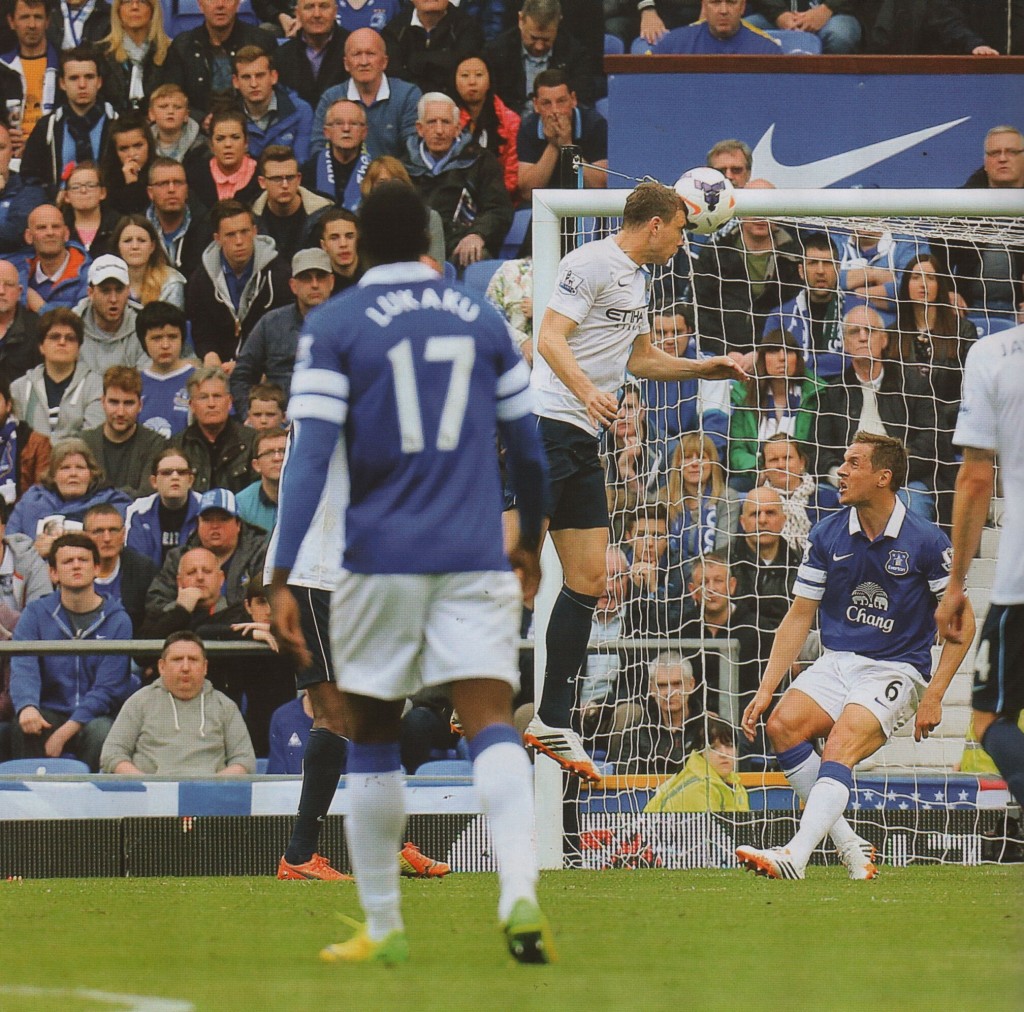 everton away 2013 to 14 1st dzeko goal