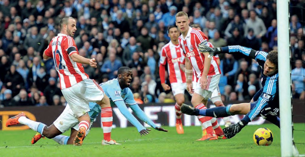 stoke home 2013 to 14  toure goal 2